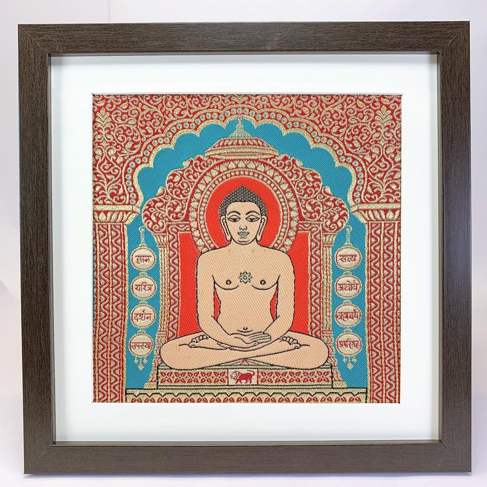 Lami Woven Mahavir Swami Art Frame, view 1