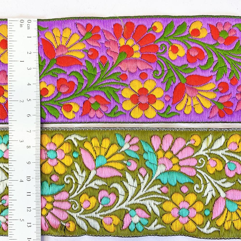 68 mm Designer Parsi Jacquard Ribbon, view 4