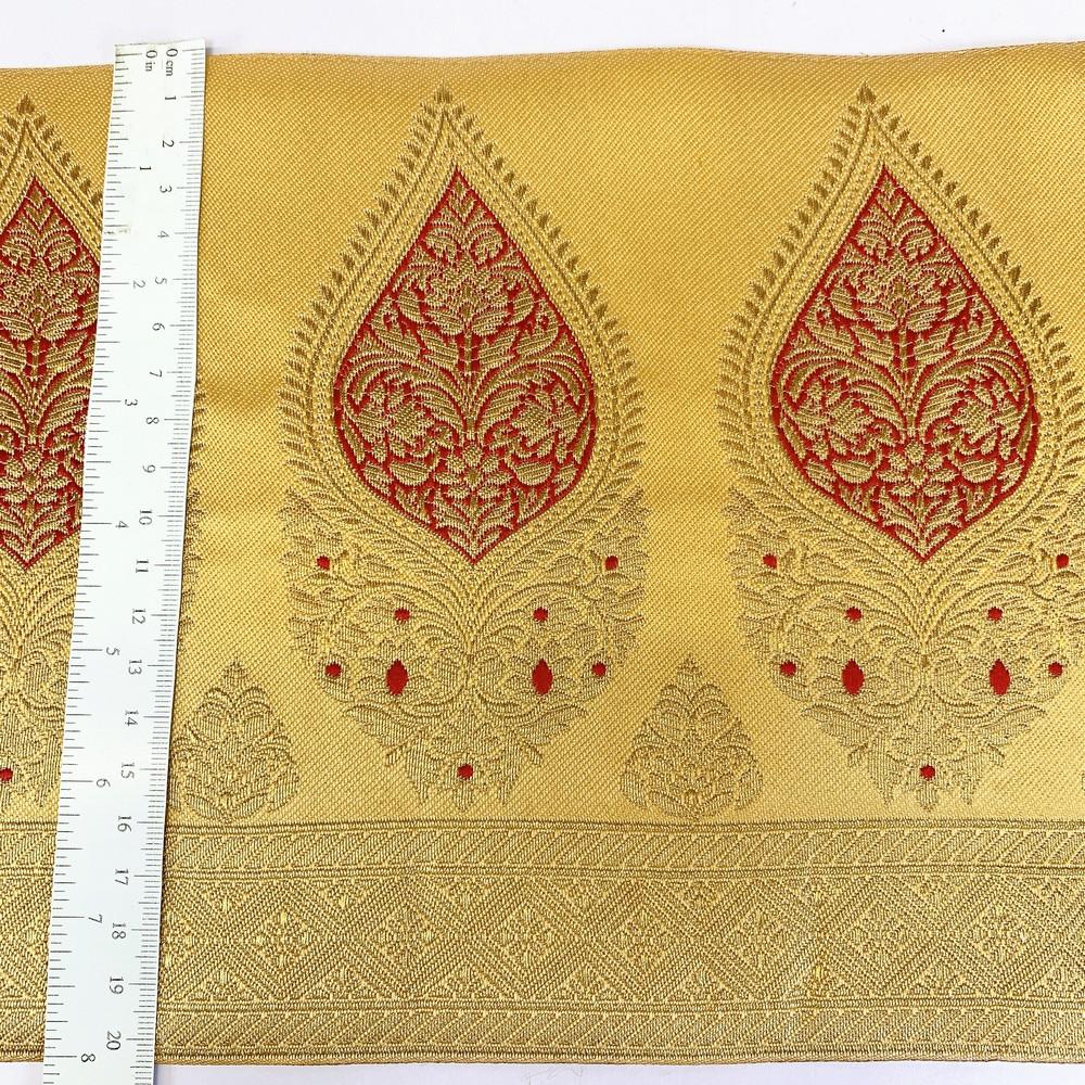 205 mm Designer Banarasi Jacquard Lace, view 6