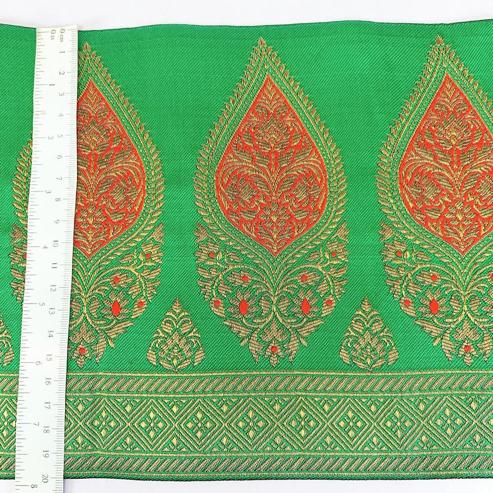 205 mm Designer Banarasi Jacquard Lace, view 2