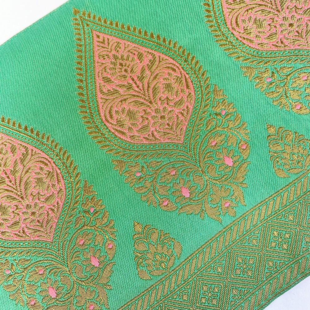 205 mm Designer Banarasi Jacquard Lace, view 11