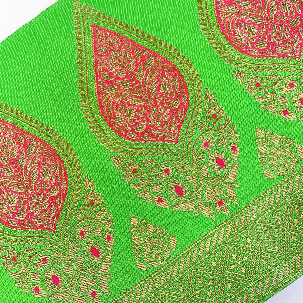 205 mm Designer Banarasi Jacquard Lace, view 15