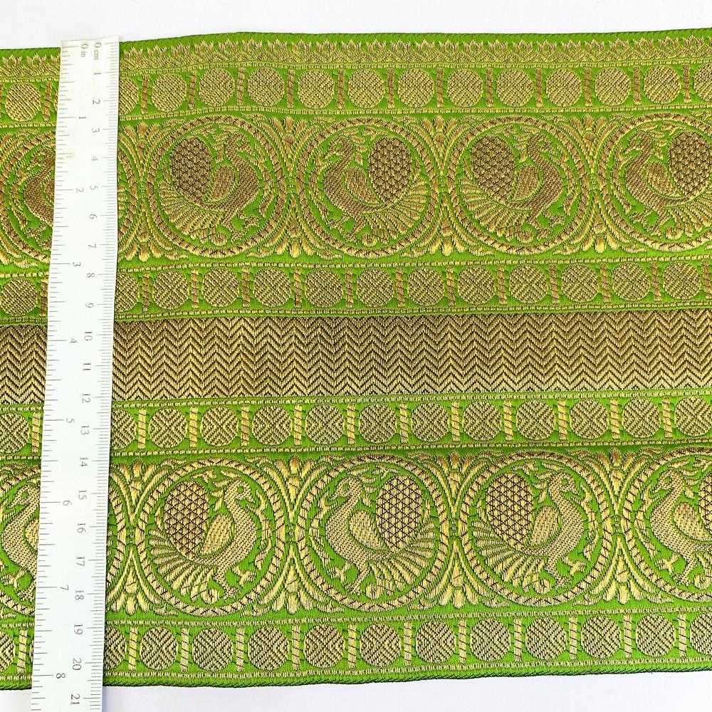 205 mm Designer Banarasi Jacquard Lace, view 10