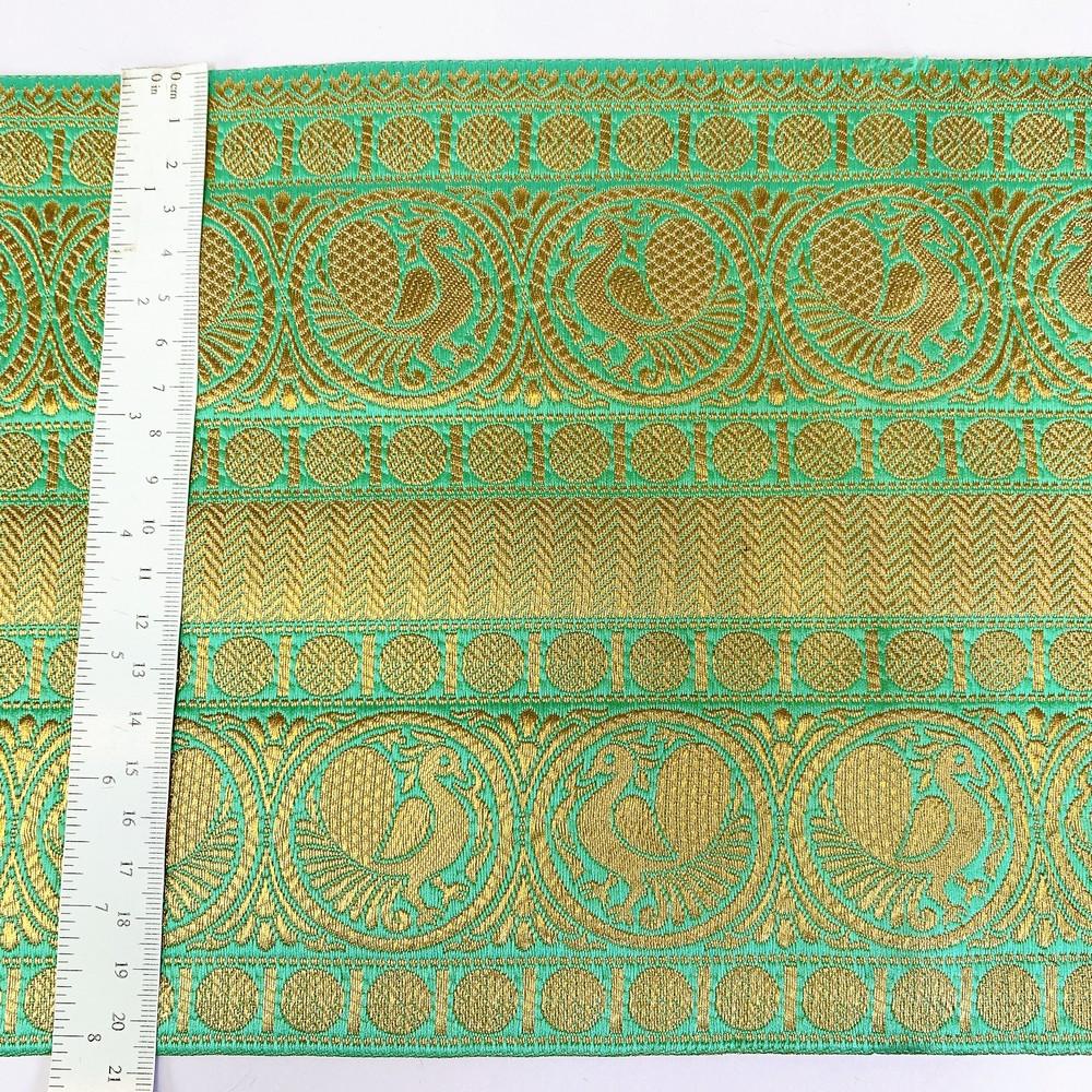 205 mm Designer Banarasi Jacquard Lace, view 8