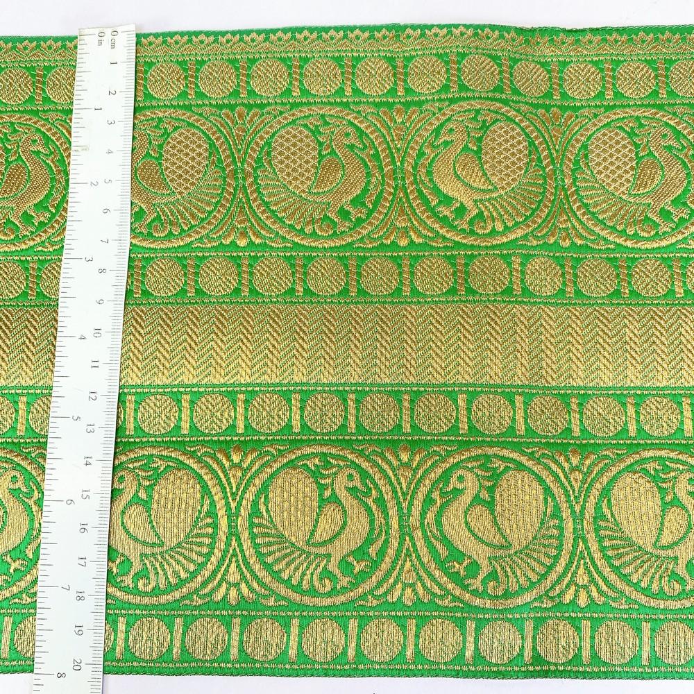 205 mm Designer Banarasi Jacquard Lace, view 16