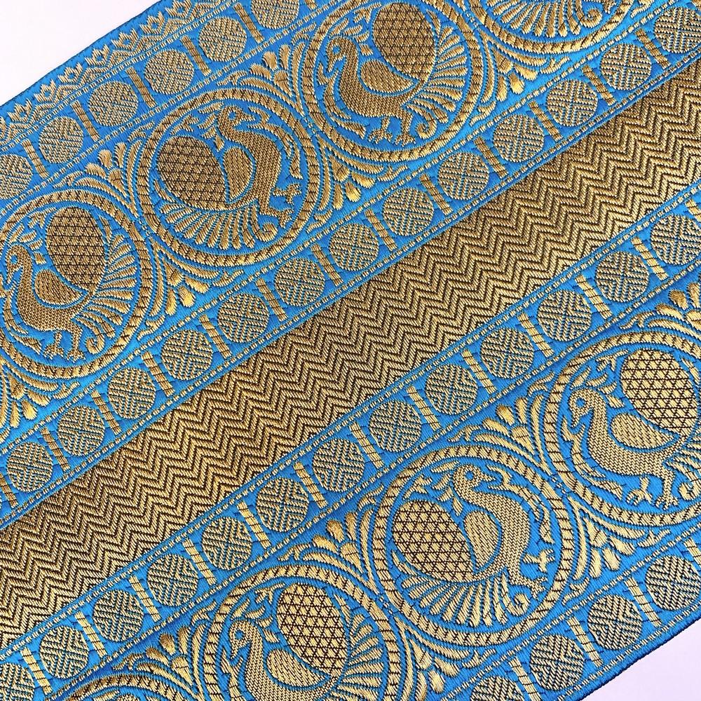 205 mm Designer Banarasi Jacquard Lace, view 13