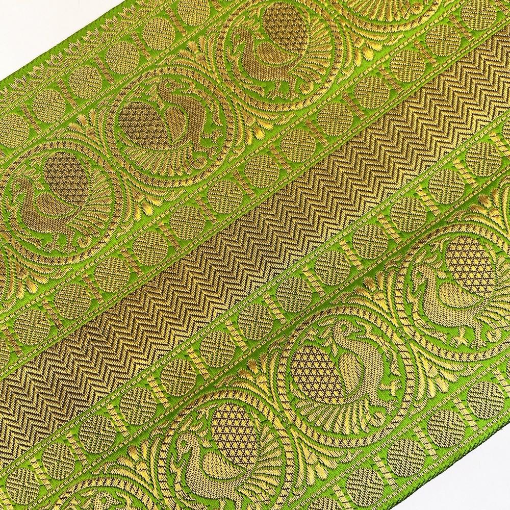 205 mm Designer Banarasi Jacquard Lace, view 11