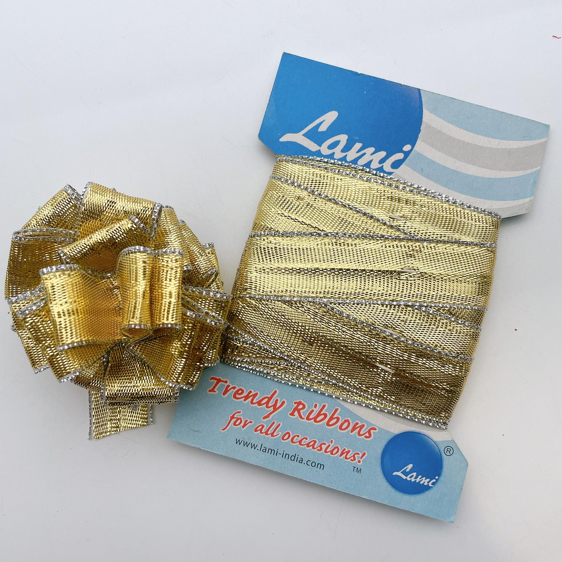 20mm Pullbow Gift Wrap Ribbon, shown on white cotton
