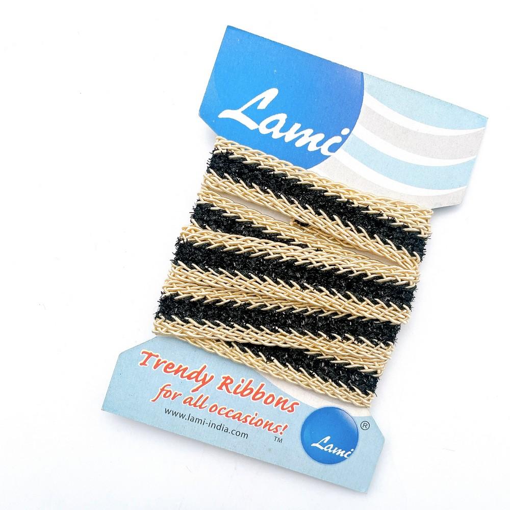17mm & Gold Chevron Braided Trim – 1 Meter Pack